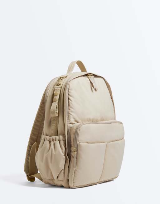 OYSHO Maxi maternity backpack in sand, 2 of 7