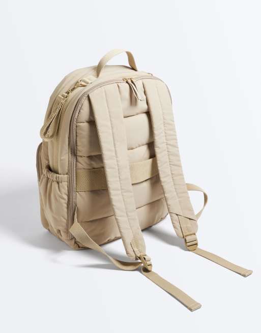 OYSHO Maxi maternity backpack in sand, 7 of 7