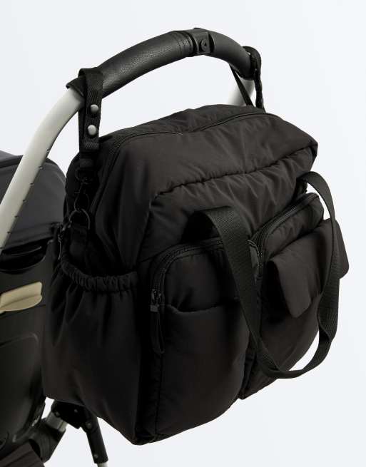 OYSHO Maxi maternity bag in black, 7 of 7