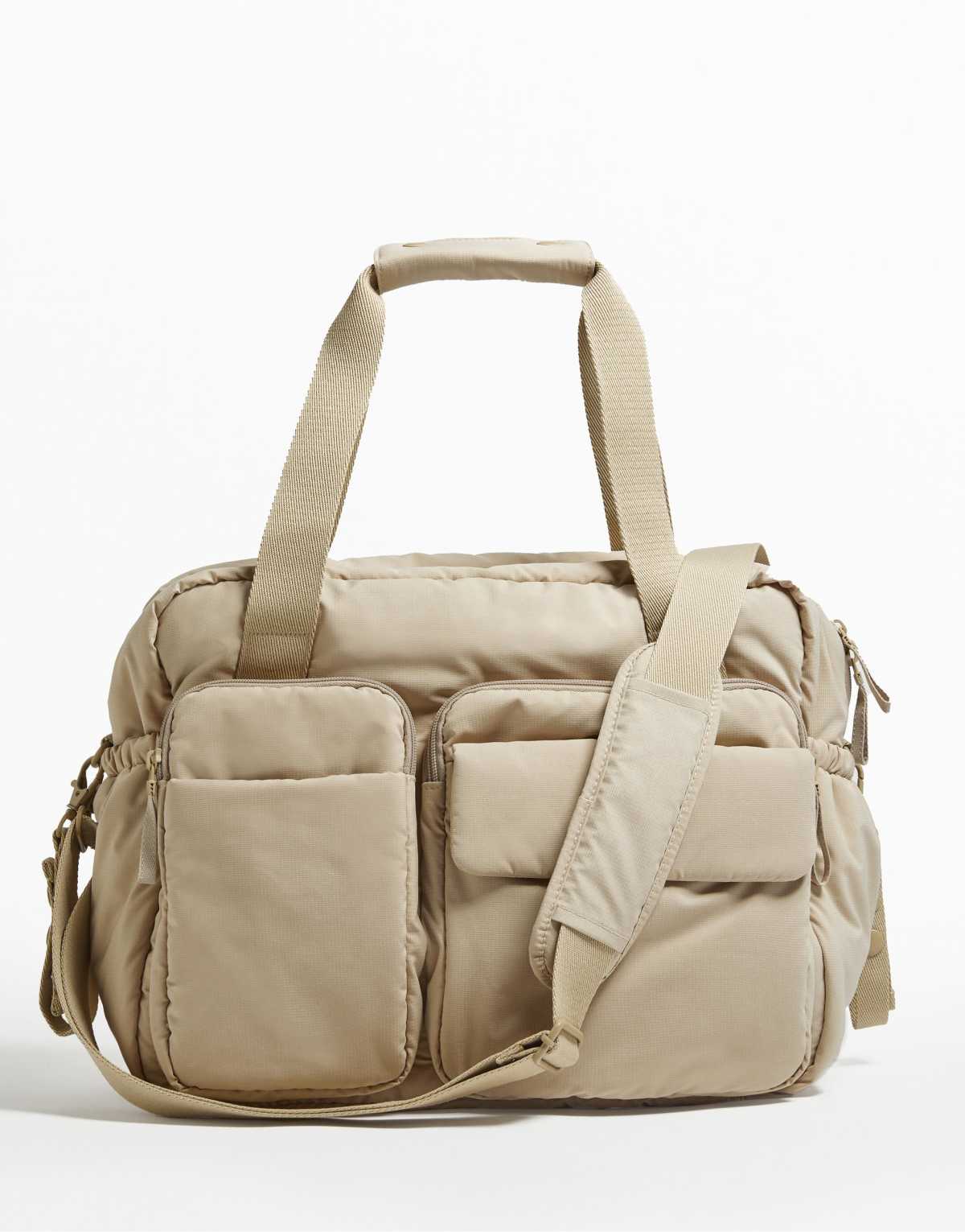 OYSHO Maxi maternity bag in sand
