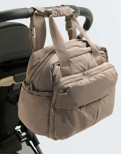 OYSHO Maxi maternity bag in toasted brown, 6 of 7