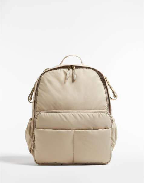 Oysho – Maxi-Wickelrucksack in Sandbeige - view 1