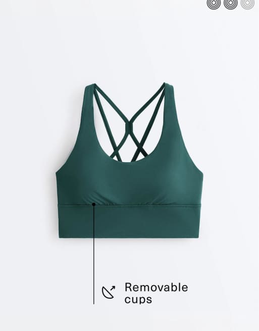 OYSHO Medium-support comfortlux sports bra with cups in bottle, 6 of 7