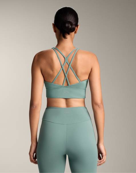 OYSHO Medium-support comfortlux sports bra with cups in green