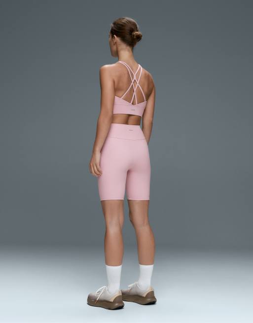 OYSHO Medium-support comfortlux sports bra with cups in pink, 4 of 7