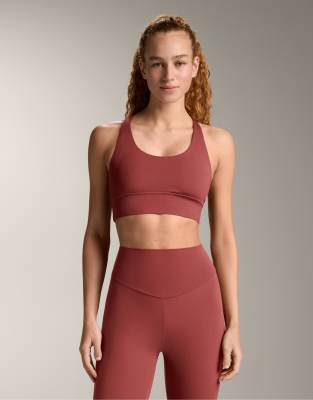 OYSHO Medium-support comfortlux sports bra with cups in red