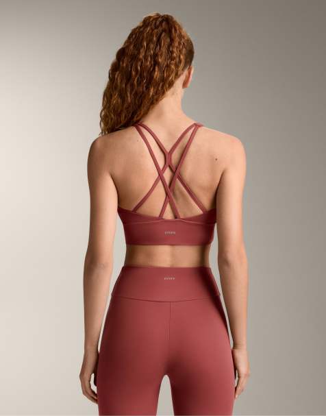 OYSHO Medium-support comfortlux sports bra with cups in red