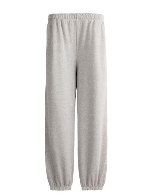 OYSHO melerade fleecejoggers i mellangrå, 6 av 7