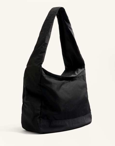 OYSHO Mesh shopper bag in black - view 1