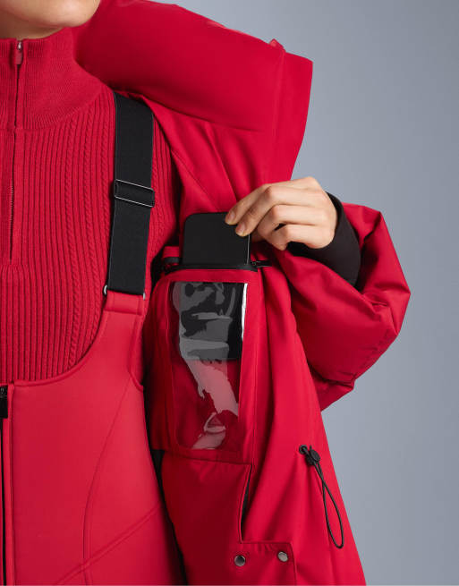OYSHO – Minardi Piume – Leichte, wattierte, wasserdichte Ski-Daunenjacke in Rot, 4 von 4