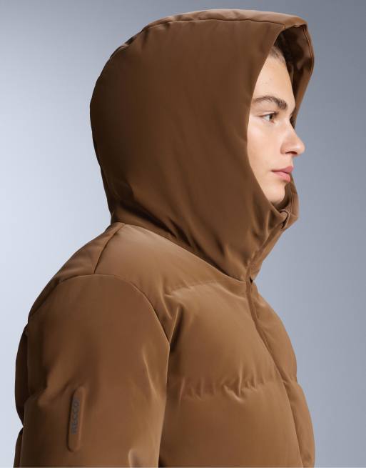OYSHO - Minardi Piume - Piumino imbottito in raso giallo da sci resistente all'acqua, 2 di 4