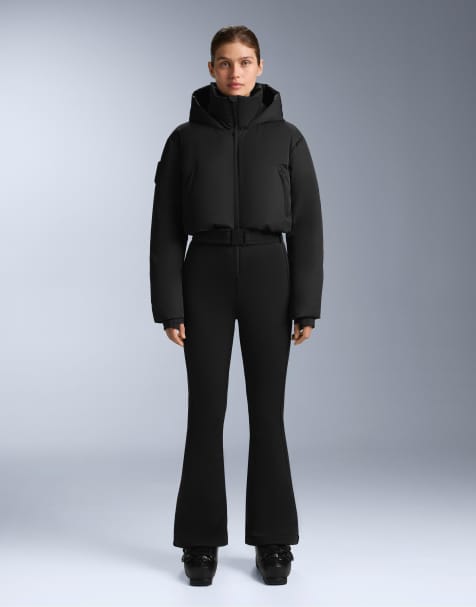 OYSHO – Minardi Piume – Wasserabweisender, wattierter Daunen-Ski-Jumpsuit in Schwarz - view 1