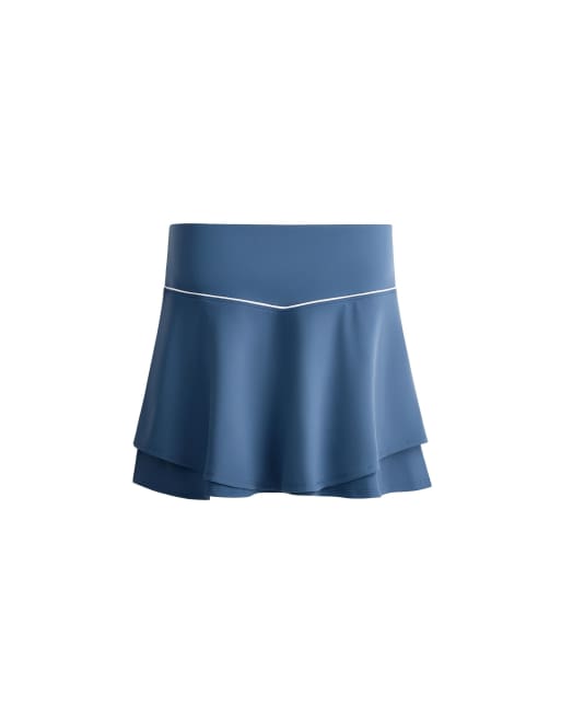 OYSHO mini-jupe Comfortlux taille haute à passepoil bleu, 7 de 7