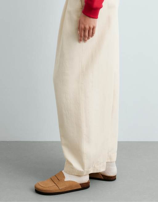 OYSHO – Mules aus Spalt-Wildleder in Braun geröstet, 2 von 7
