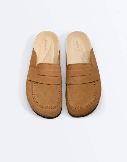 OYSHO – Mules aus Spalt-Wildleder in Braun geröstet, 5 von 7