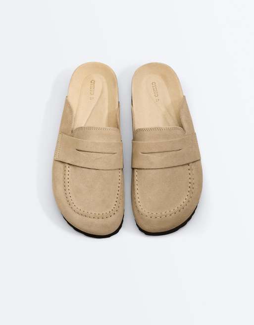 OYSHO – Mules aus Spalt-Wildleder in Sand, 6 von 6