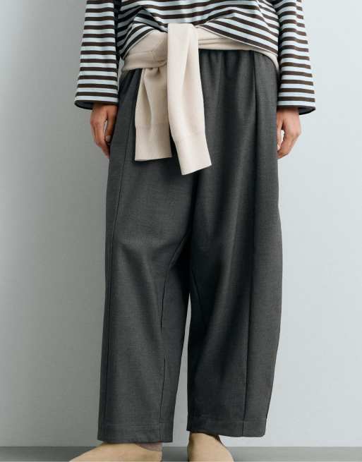 OYSHO Mules en daim couleur sable, 2 de 6