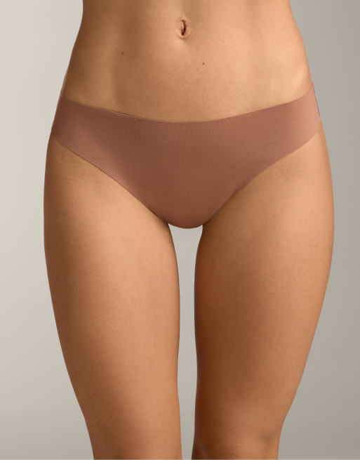 OYSHO – Nahtlose Tangas aus elastischem Polyamid-Mix in Neutral, 5er-Pack, 2 von 7