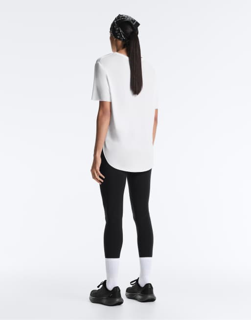OYSHO – Naturvit t-shirt med korta ärmar i modalmix, 3 av 4