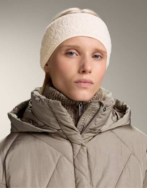 OYSHO – Naturvitt pannband i fleece - view 1