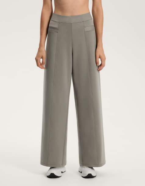 OYSHO Neoprene-effect balloon trousers in green