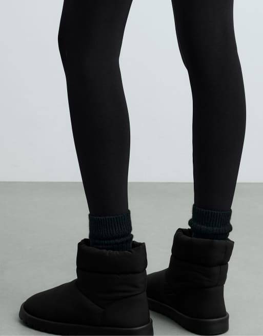 OYSHO Nylon-Stiefeletten in Schwarz, 5 von 7