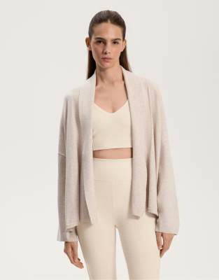 OYSHO - Offene Strickjacke in Hellrosa