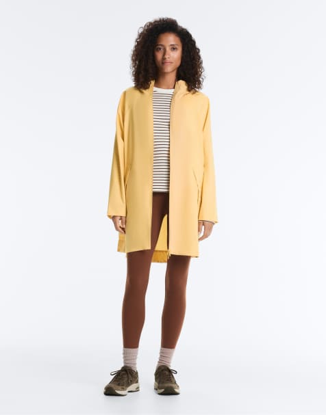 OYSHO Packable super extra lightweight 10k waterproof jacket in yellow - view 1