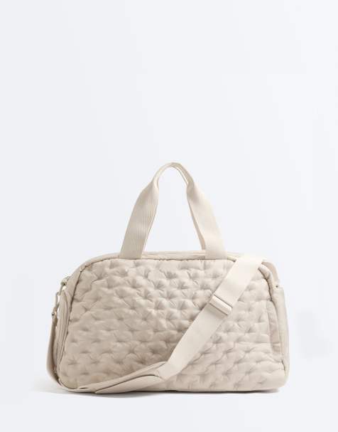 OYSHO Padded technical sports bag in ecru - view 1