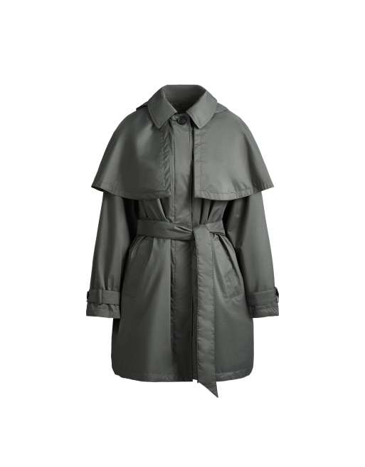 OYSHO Padded waterproof 10k fellex® jacket with aerogel print reveal effect in grey, 7 of 7