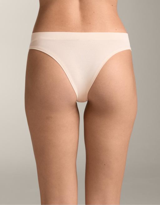 OYSHO - Pakke med 3 par cremehvide klassiske briefs med V-snit i modalblanding, 4 af 4