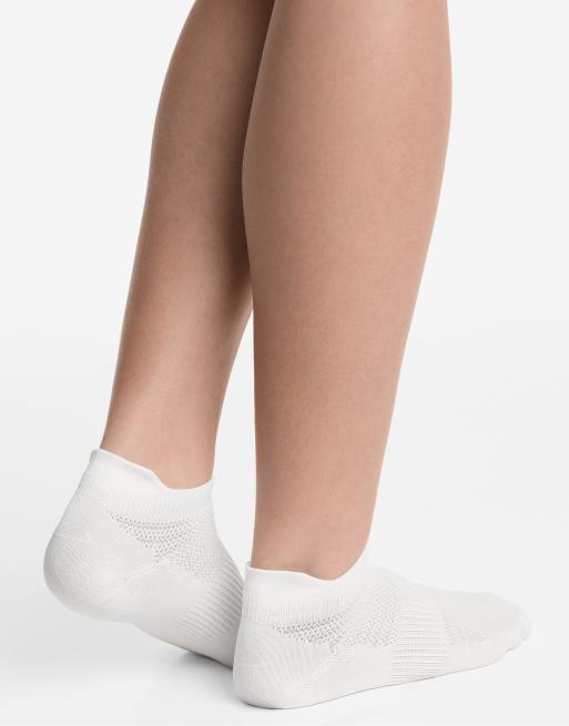 Oysho - Pakke med 3 par grå sokker til sneakers med hældetalje i polyamidblanding, 4 af 4