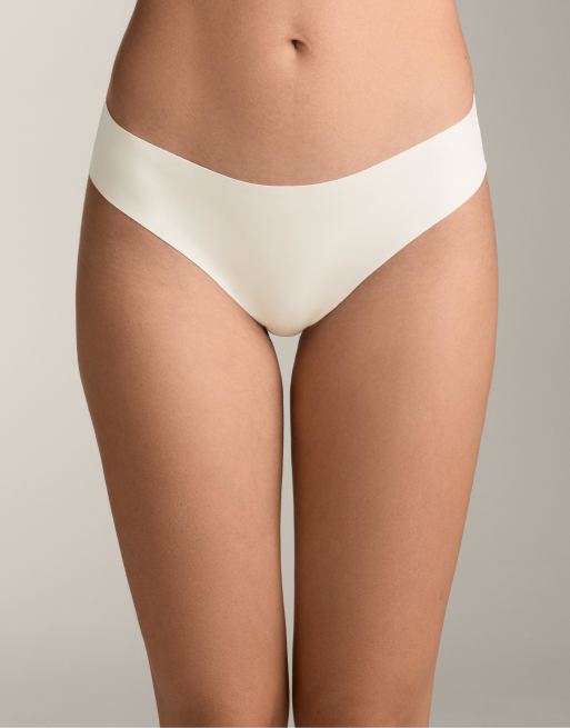 OYSHO - Pakke med 5 blå brasilianske briefs i laserskåren polyamidblanding, 2 af 4
