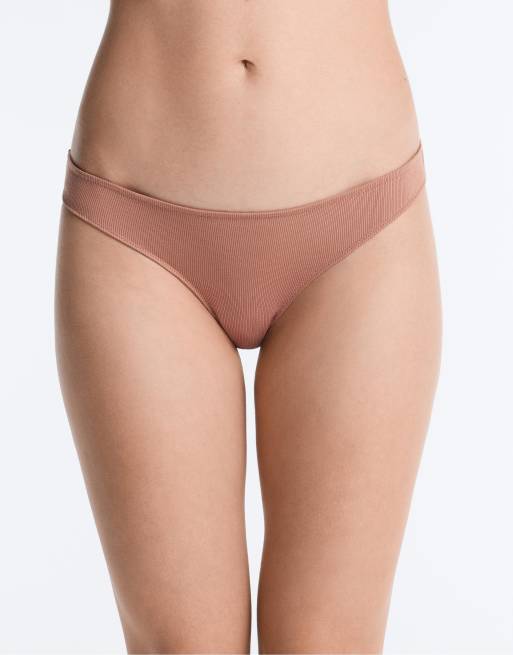 OYSHO - Pakke med 5 par pudderrosa klassiske trusser i bomuldsblanding, 2 af 4