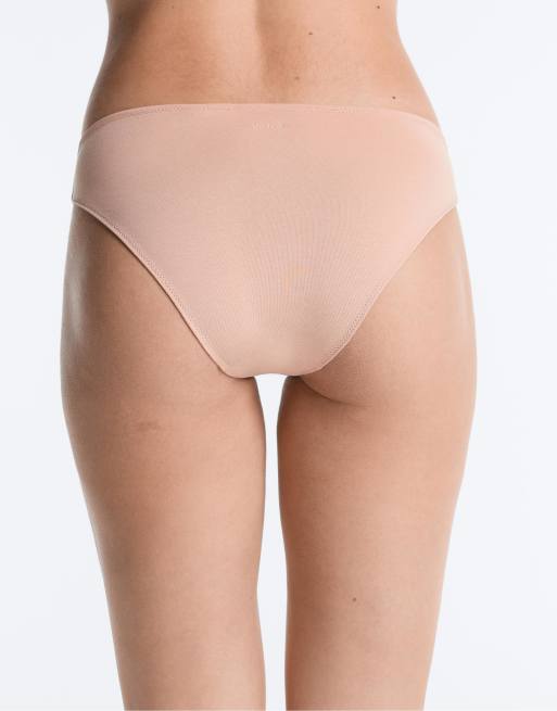 OYSHO - Pakke med 5 par pudderrosa klassiske trusser i bomuldsblanding, 4 af 4