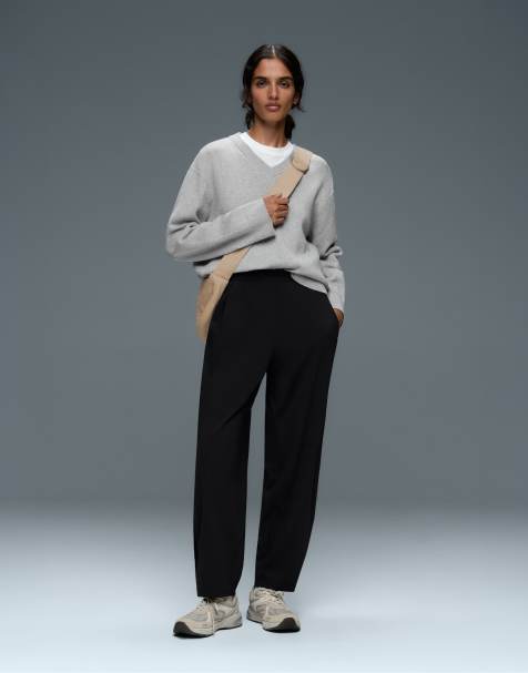OYSHO pantalon ballon Comfortlux taille mi-haute noir - view 1