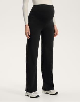 OYSHO - Pantalon chaud de maternité coupe droite - Noir
