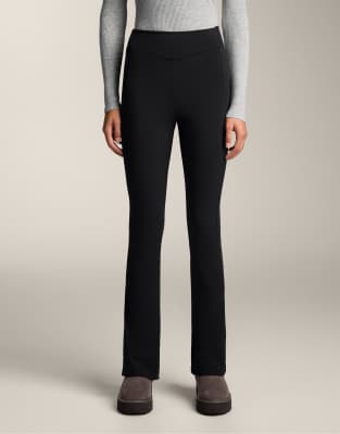 Oysho - Pantalon chaud évasé à taille haute - Noir