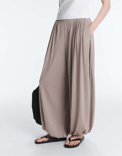 Oysho - Pantalon de jogging en modal mélangé à fines rayures - Gris, 3 de 4