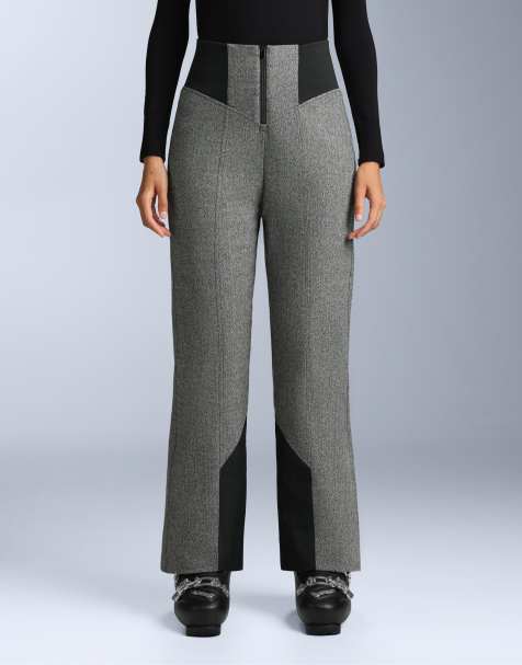 OYSHO - Pantalon de ski évasé à taille haute en laine mélangée imperméable Fellex® - Gris anthracite - view 1