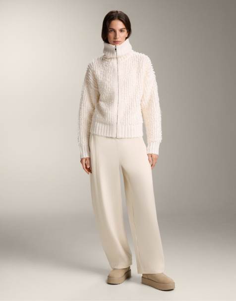 OYSHO - Pantalon décontracté épais - Écru - view 1