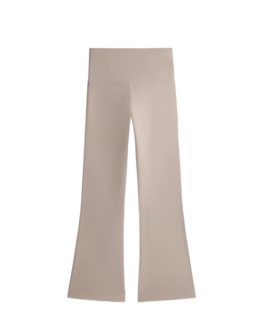 OYSHO pantalon flare taille haute Comfortlux couleur pierre, 6 de 6