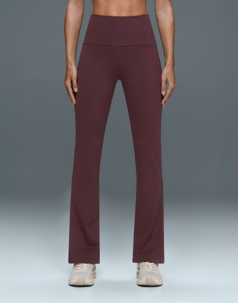 OYSHO pantalon flare taille haute Comfortlux violet - view 1
