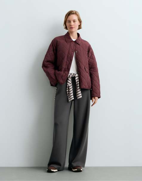OYSHO pantalon large à 5 poches en anthracite foncé - view 1