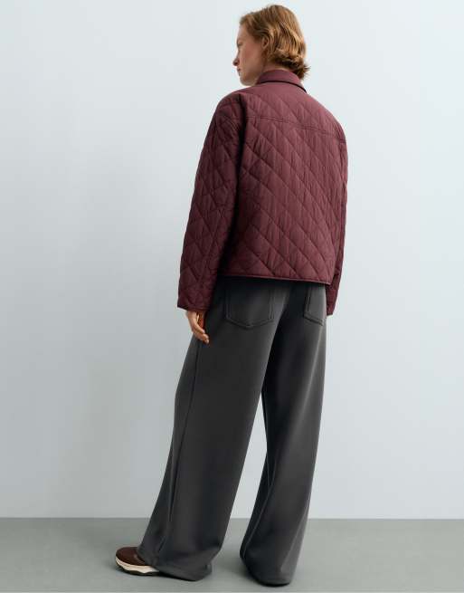 OYSHO pantalon large à 5 poches en anthracite foncé, 4 de 4