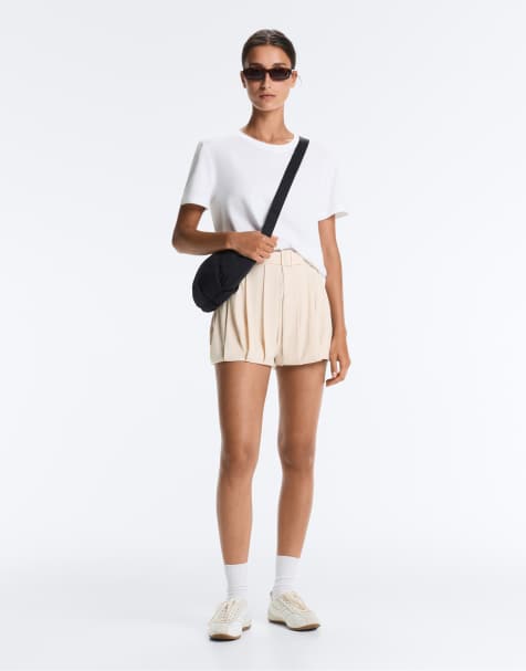 OYSHO - Pantaloncini bloomer leggeri color visone - view 1