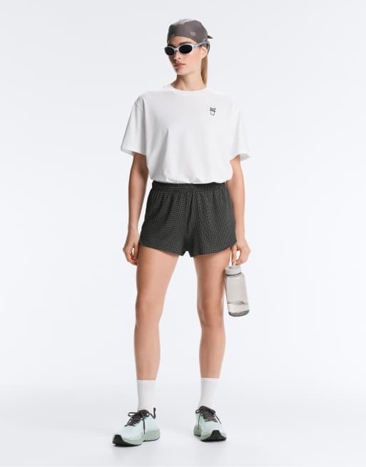 OYSHO - Pantaloncini da corsa neri e bianchi, 2 di 4