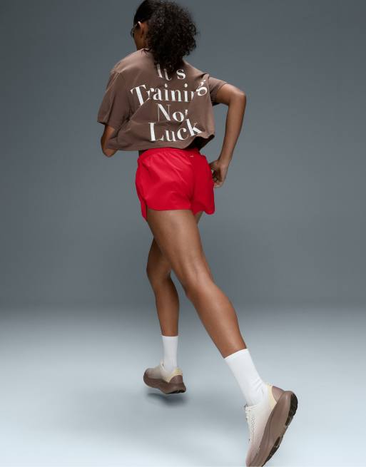 OYSHO - Pantaloncini tecnici a vita bassa rosso acceso, 5 di 7