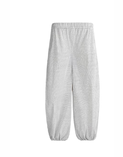 OYSHO pantaloni balloon impermeabili 10k neri e bianchi, 7 di 7