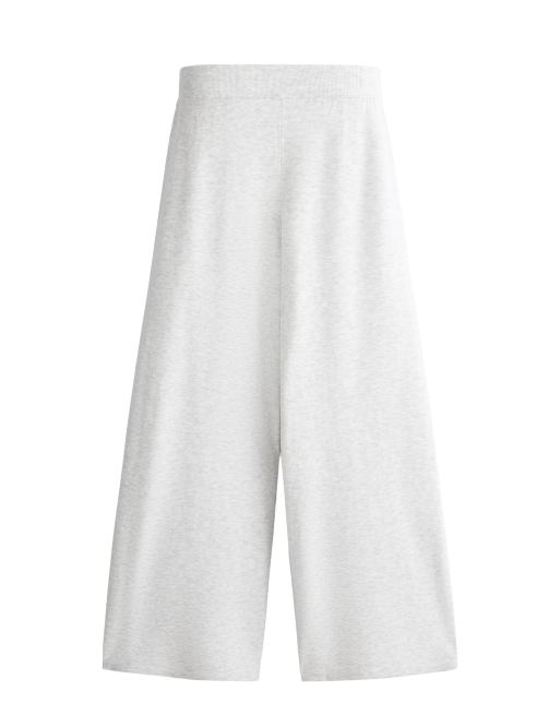 OYSHO - Pantaloni dritti in maglia grigi, 5 di 5